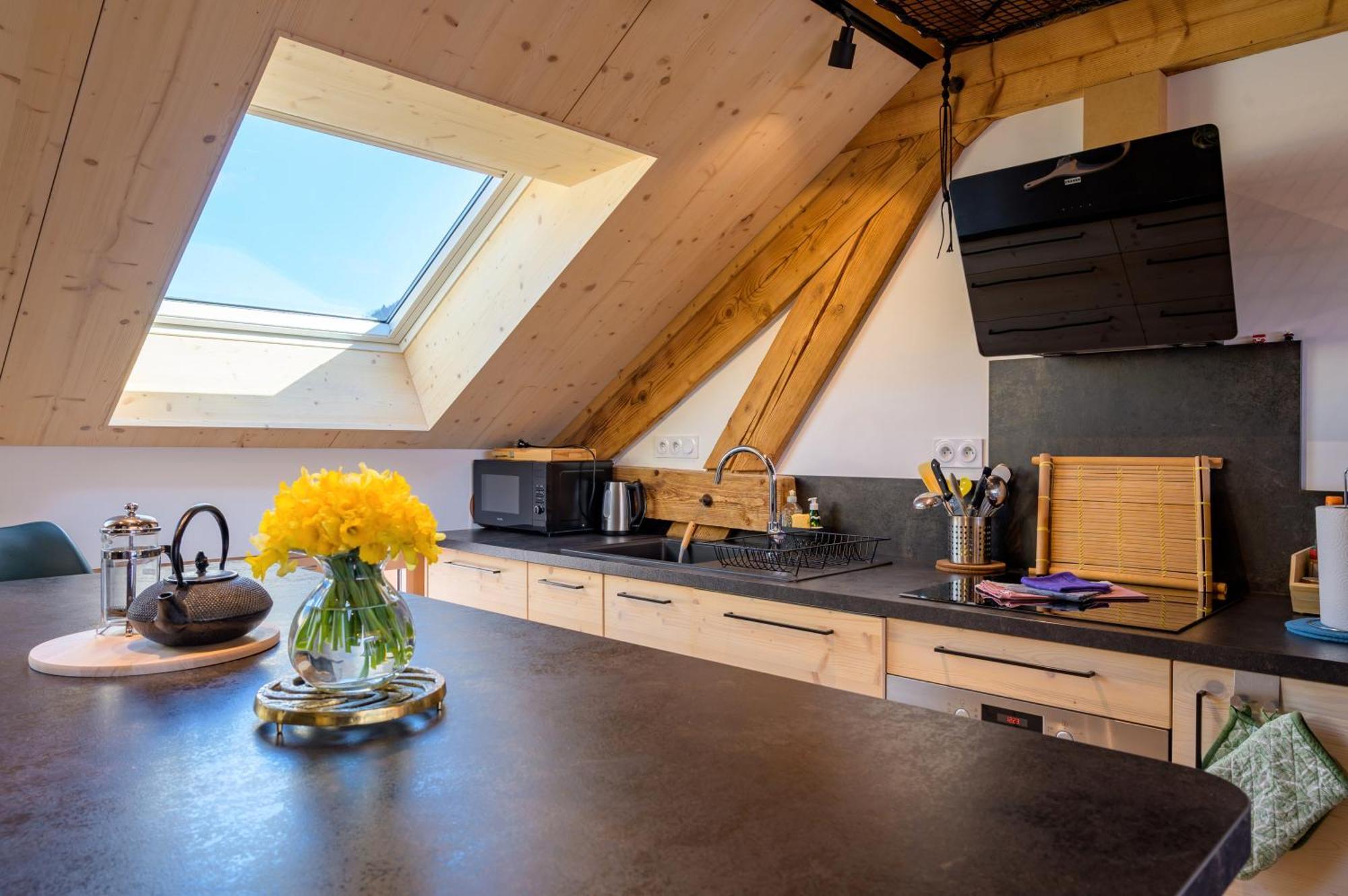 Apartmán Sous Le Toit De Marie Et Jean La Bresse Exteriér fotografie